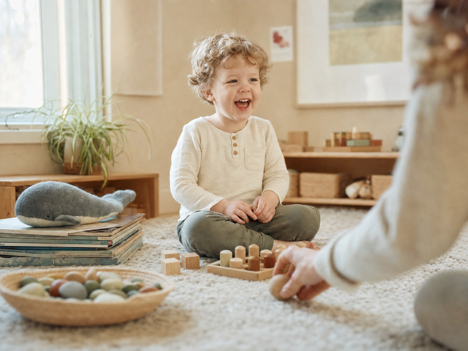 Early childhood corner with picture books